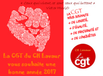Carte de vœux de la CGT du CH Lavaur   30/12/16