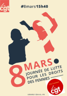 Le 8 mars journée internationale de lutte pour les droits des femmes   7/03/17