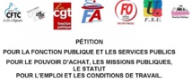 Pétition pour la Fonction Publique et les services publics  05/04/18