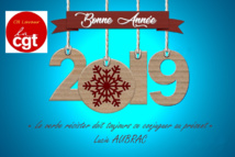 Carte de vœux 2019 de la CGT du CH Lavaur   31/12/18
