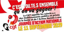 Pour des moyens à la hauteur de la santé.Ensemble à Paris le 11 septembre !  19/08/19 
