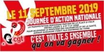 Journée d'action nationale dans la santé   9/09/19