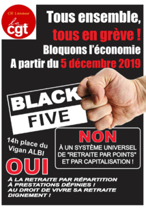 Ensemble contre le projet de réforme des retraites par points !   28/11/19