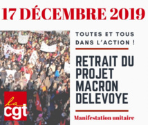 Tous contre le projet de réforme des retraites ! 17/12/19 