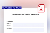Durcissement des mesures de confinement et nouvelle attestation de déplacement dérogatoire    25/03/20
