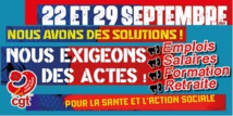 Stop à la dégradation des prises en charge et de l'accès aux soins 19/09/22