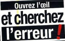 Cherchez l'erreur !   21/9/23
