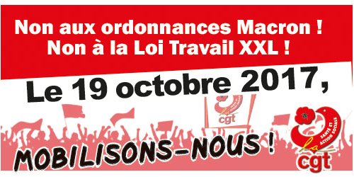 Mobilisons nous le 19 octobre 2017   18/10/17 Mobilisons nous le 19 octobre 2017   18/10/17