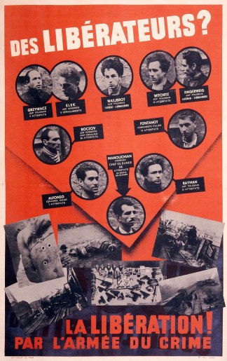 Le 21 février 1944: MANOUCHIAN et 23 camarades étaient fusillés au Mont Valérien