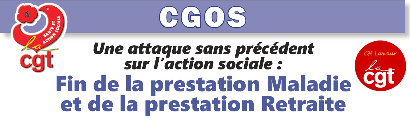 Pétition: Stoppons « la marche » de la CASSE PROGRAMMÉE du CGOS !  8/05/18