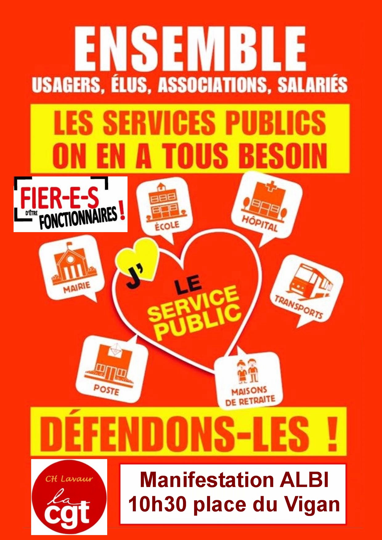 Les services publics on en a tous besoin. Défendons les ! 17/05/18