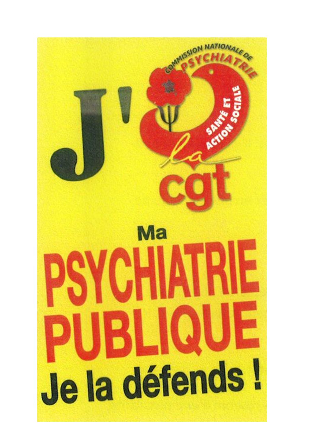 Lettre ouverte de la CGT Santé sur la psychiatrie à la Ministre de la Santé    20/05/19