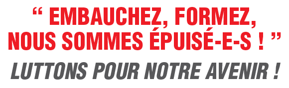 Embauchez, formez, nous sommes épuisés !   1/02/21