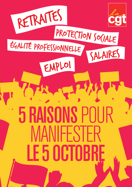 Le 5 octobre, mobilisés pour nos salaires, nos emplois, nos conditions de travail !  4/10/21