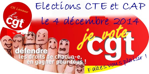 Notre contrat ! Elections CTE et CAP le 4 décembre 2014  6/11/14