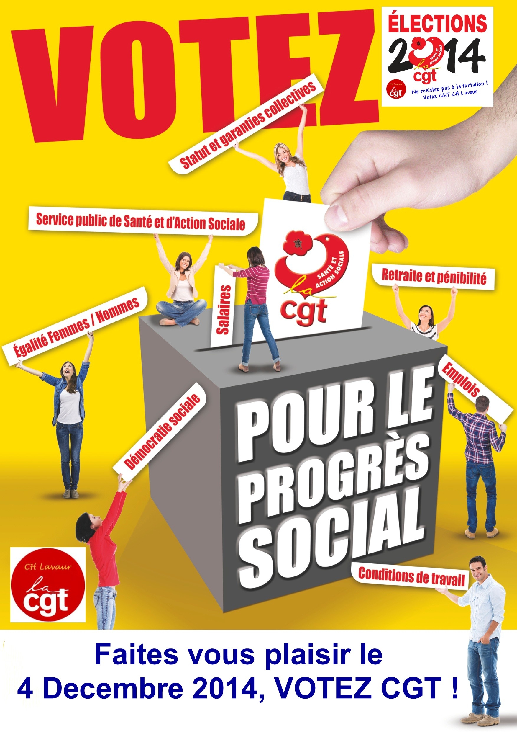 Tracts élections du 4 décembre 2014 par catégories professionnelles  18/11/14
