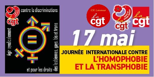 Journée internationale de lutte contre l'homophobie et la transphobie le 17 mai 2023  16/05/23