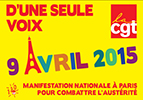 Journée d'action du 9 avril 2015: Pour nos salaires, nos emplois, le service public   1/04/15