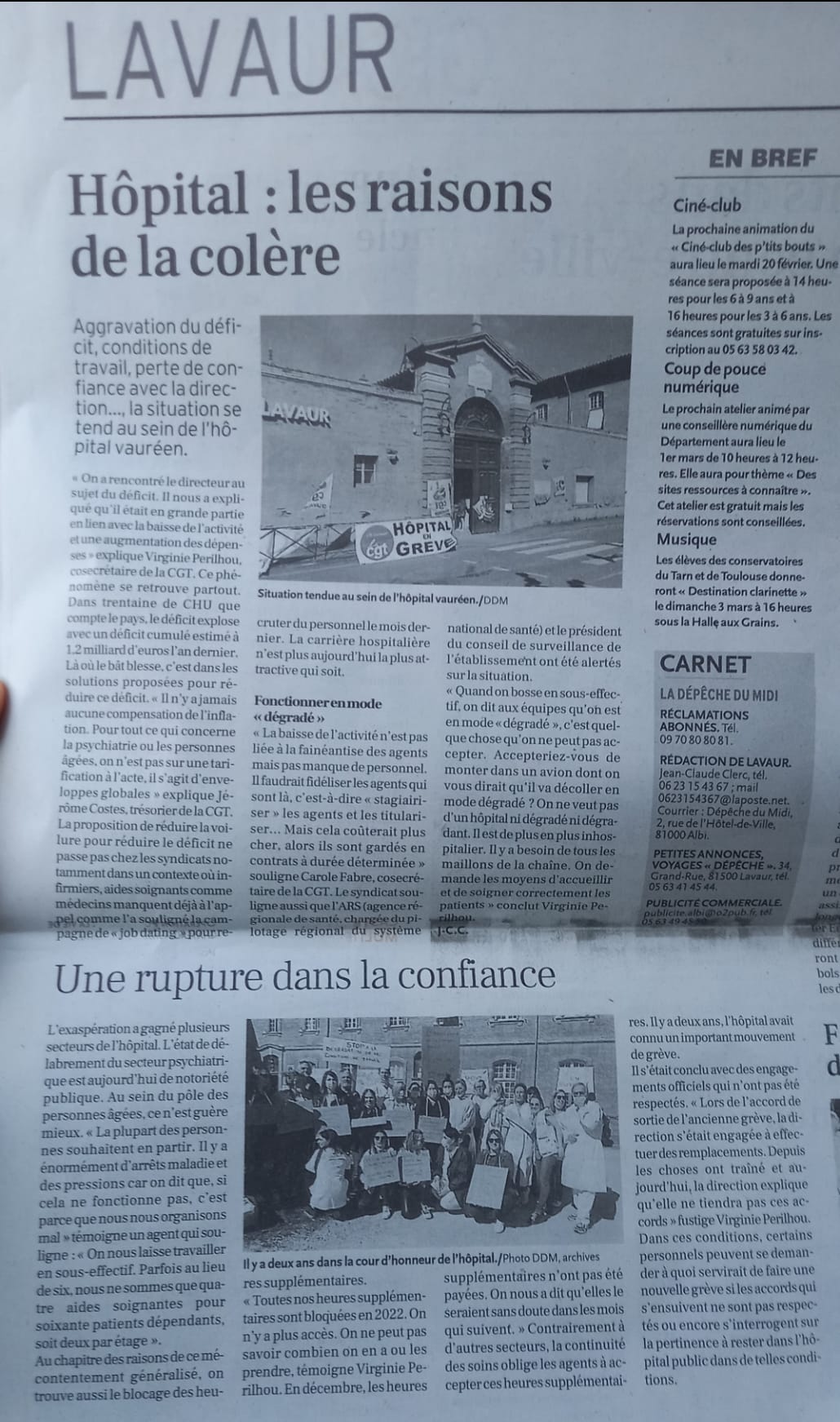 Rupture de confiance et boycott !   19/02/24
