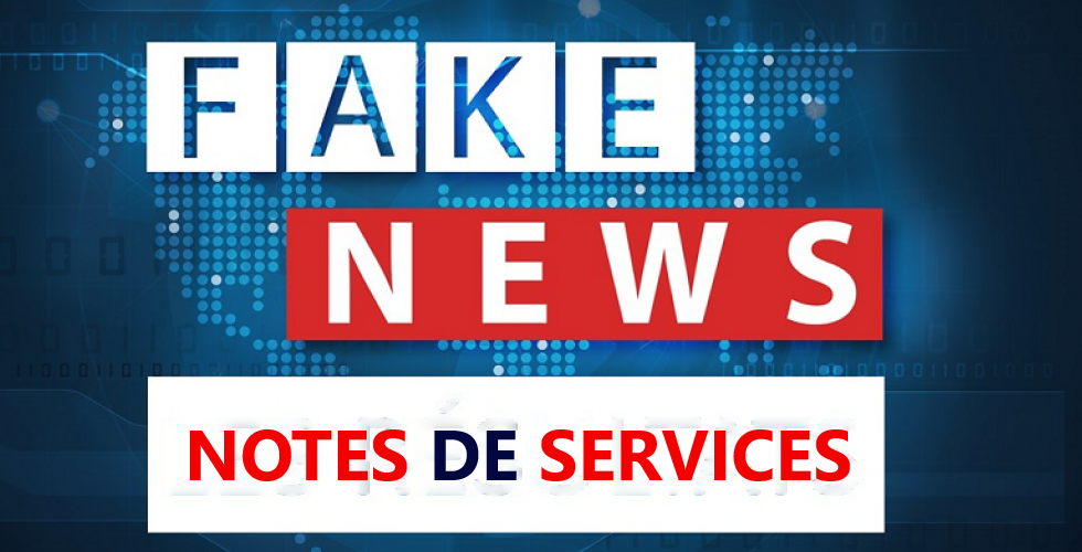 Désinformation des notes de services !  26/02/24