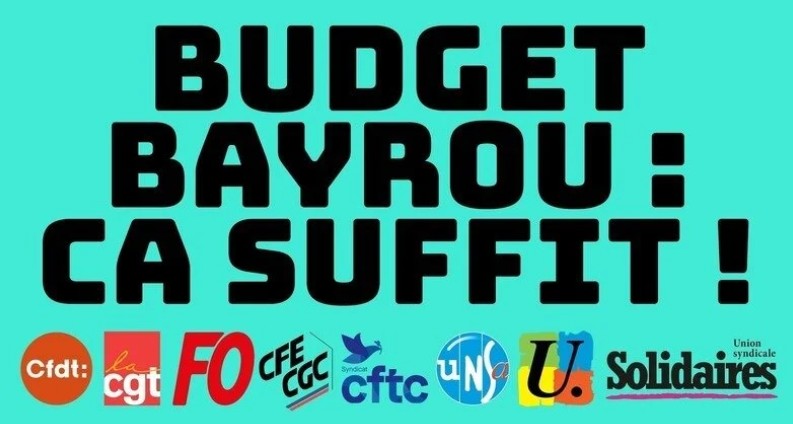 Budget : les sacrifices pour le monde du travail ça suffit !   29/07/25